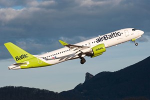 Air Baltic Bombardier CS300 YL-CSF