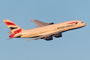 British Airways Airbus A380 G-XLED