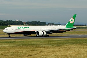 EVA Air Boeing 777-300 B-16735