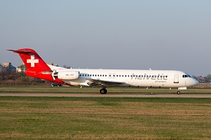 Helvetic Airways Fokker 100 HB-JVC