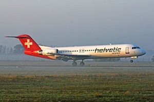 Helvetic Airways Fokker 100 HB-JVG