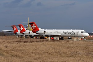 Helvetic Airways Fokker 100 HB-JVH