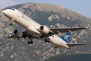 Montenegro Airlines Embraer ERJ-190 4O-AOD