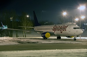 SpiceJet Boeing 737 OK-TVL